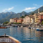 Bellagio waterfront on Lake Como with pastel buildings and mountains, a top place to visit in Italy