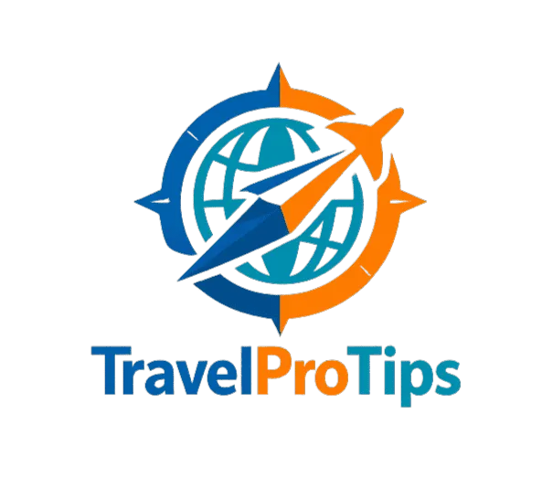 TravelProTips.org logo featuring compass and airplane icon for travel tips website