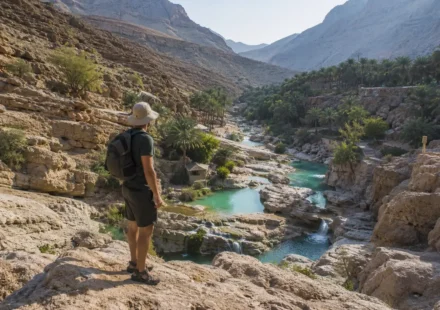 Best time to visit Oman for wadi hiking at Wadi Shab