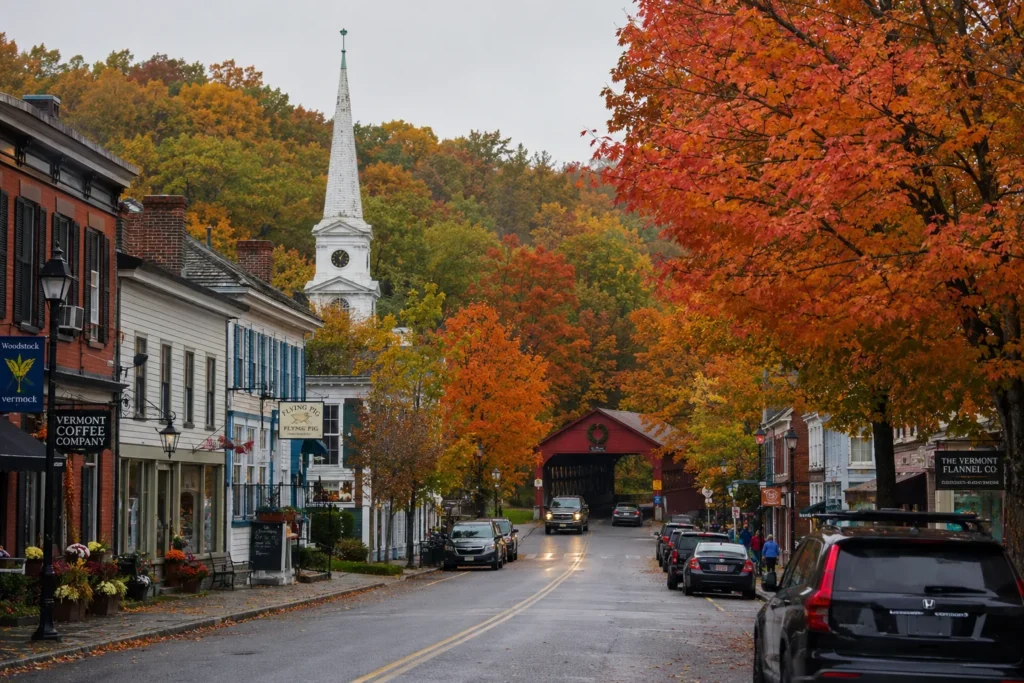 Best States to Visit in the USA (2026 Guide) 2 best states to visit in the USA Vermont fall foliage town