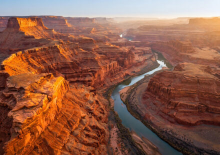 Best states to visit in the USA: red rock canyon at sunrise.