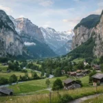 Lauterbrunnen Valley with its dramatic cliffs and waterfalls, one of the best places to visit in Switzerland