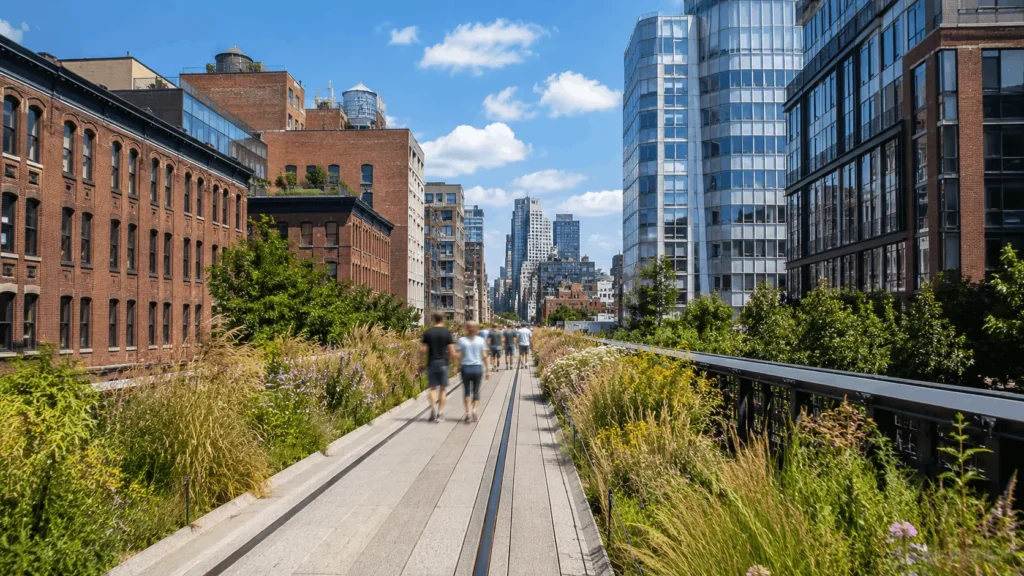 New York Itinerary: The Perfect 3-Day Plan for Nyc 3 Elevated High Line park walkway lined with plants, on a 3-day New York itinerary