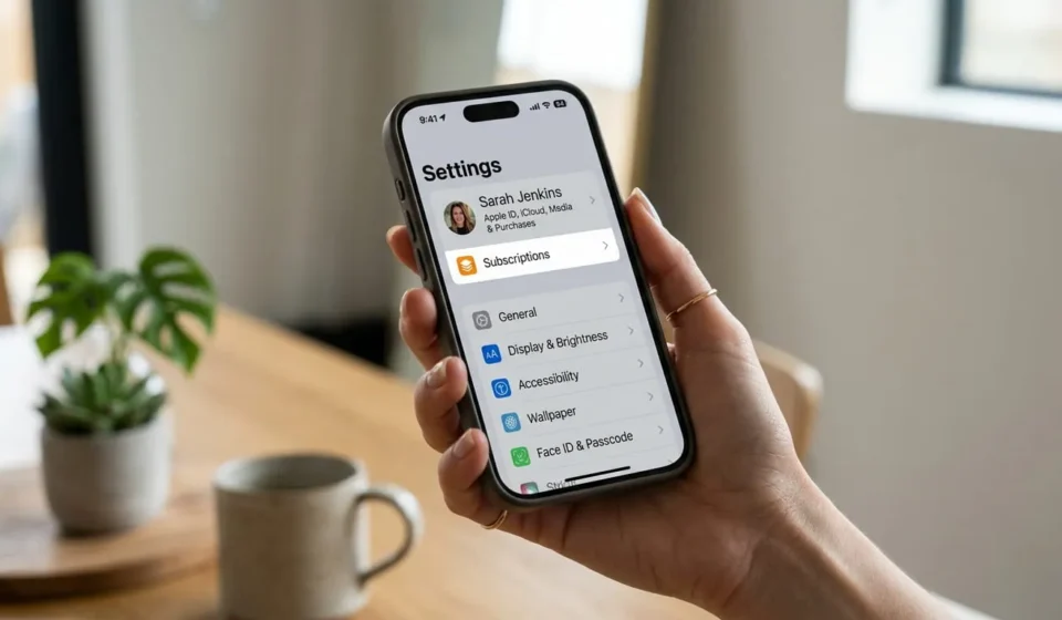 How to Cancel a Subscription on iPhone (Step by Step) Finger tapping the cancel button to cancel a subscription on iPhone