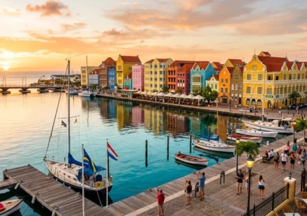 Colorful Willemstad waterfront buildings illustrating whether Curacao is expensive to visit