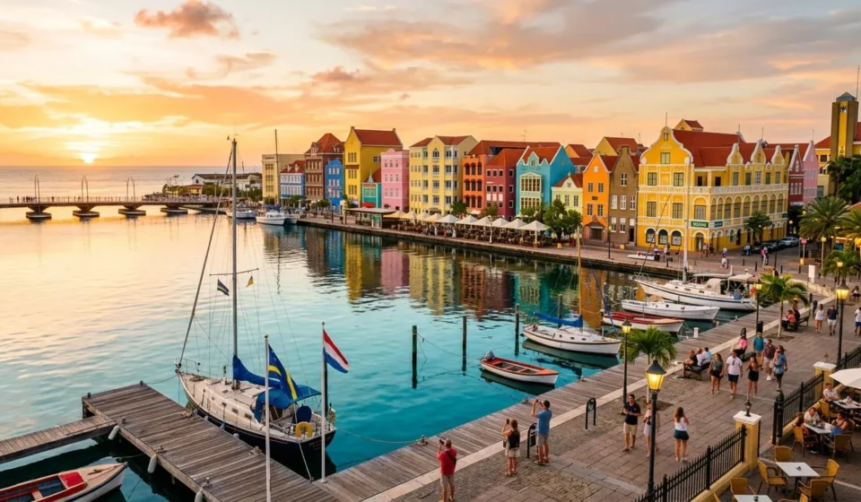 Colorful Willemstad waterfront buildings illustrating whether Curacao is expensive to visit