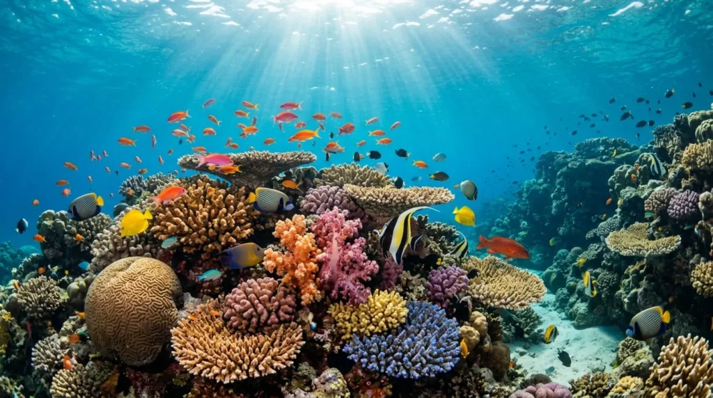 Fiji Travel Guide: Where to Go, Stay and Explore 3 : Colorful coral reef and tropical fish, a top activity featured in this fiji travel guide