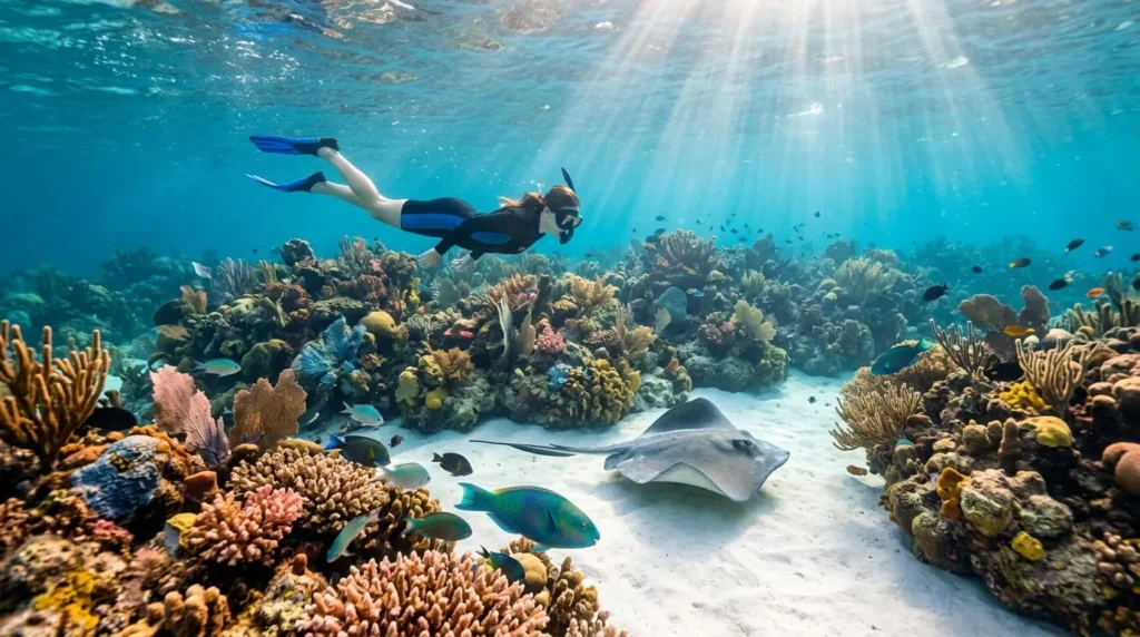 Things to do in Belize: 12 best experiences to try 1 Snorkeler exploring a coral reef, one of the top things to do in Belize