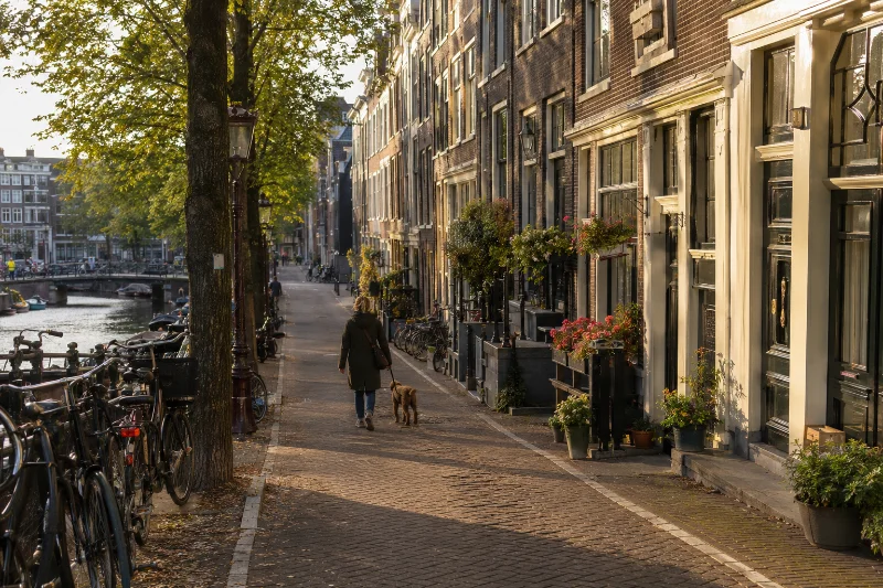 Amsterdam Travel Guide for First-Time Visitors 3 Amsterdam travel quiet street in Jordaan neighborhood