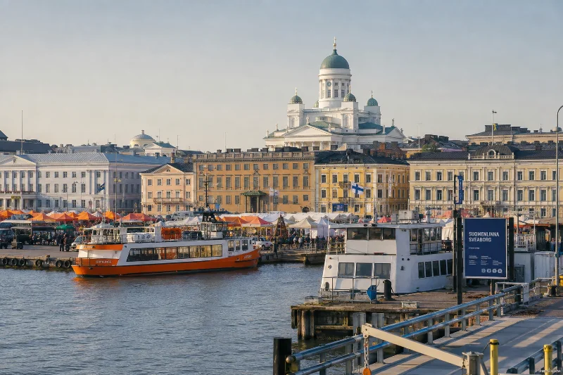 Harbor view of things to do in Helsinki near Market Square