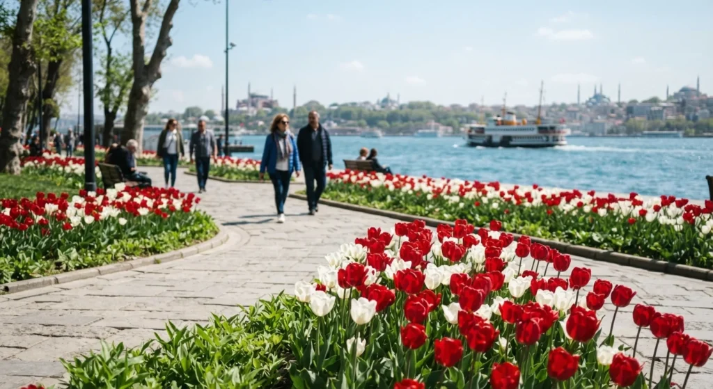Best Places to See Tulips Around the World 2 best places to see tulips in Istanbul Emirgan Park