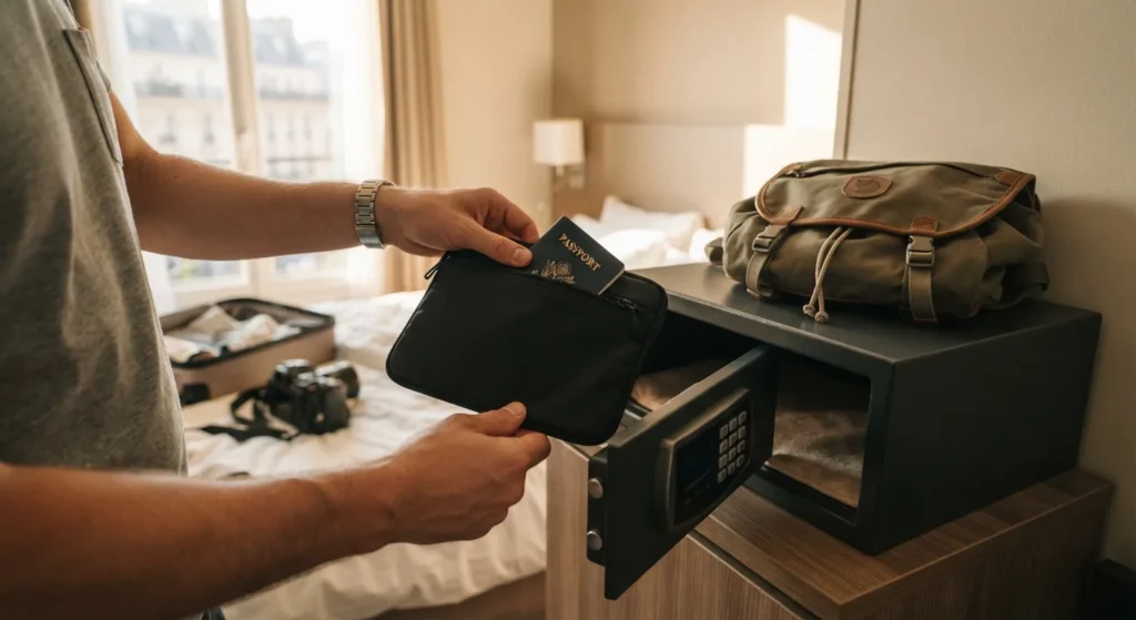 storing passport safely to avoid losing it while traveling