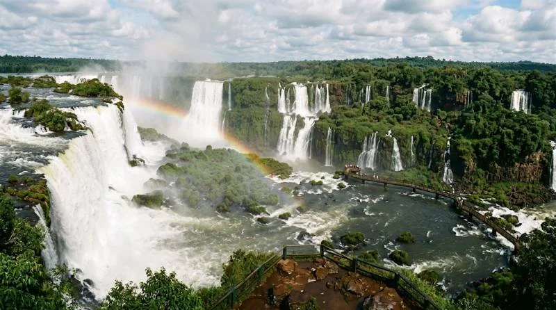 Iguazu Falls in full flow showing why wet season is a popular best time to visit Argentina