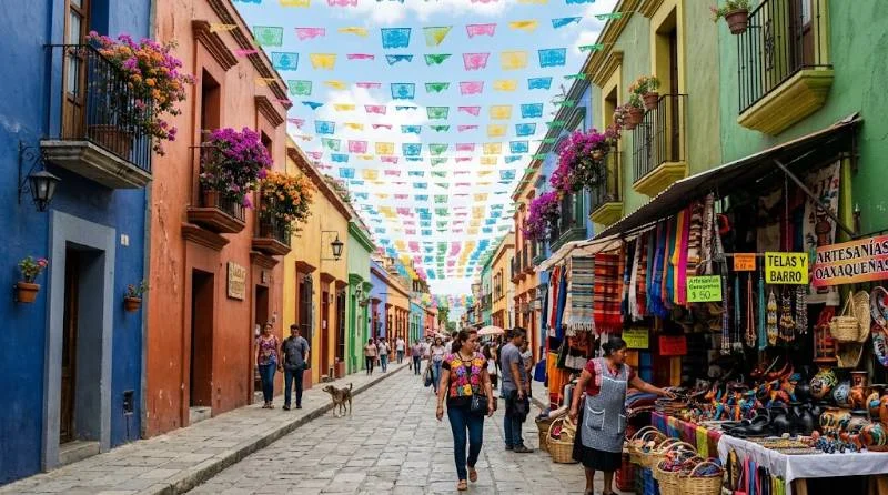 Mexico Tourist Attractions: 12 Places Worth the Trip 2 Colorful colonial street in Oaxaca, a top choice among Mexico tourist attractions