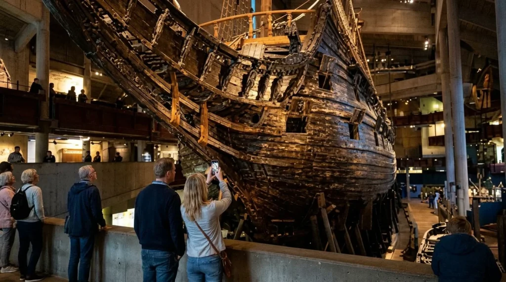 Is Stockholm Expensive? What Things Actually Cost in 2026 3 Visitors at the Vasa Museum, where the answer to is Stockholm expensive is more forgiving